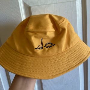 Yellow Dinosaur Bucket Hat